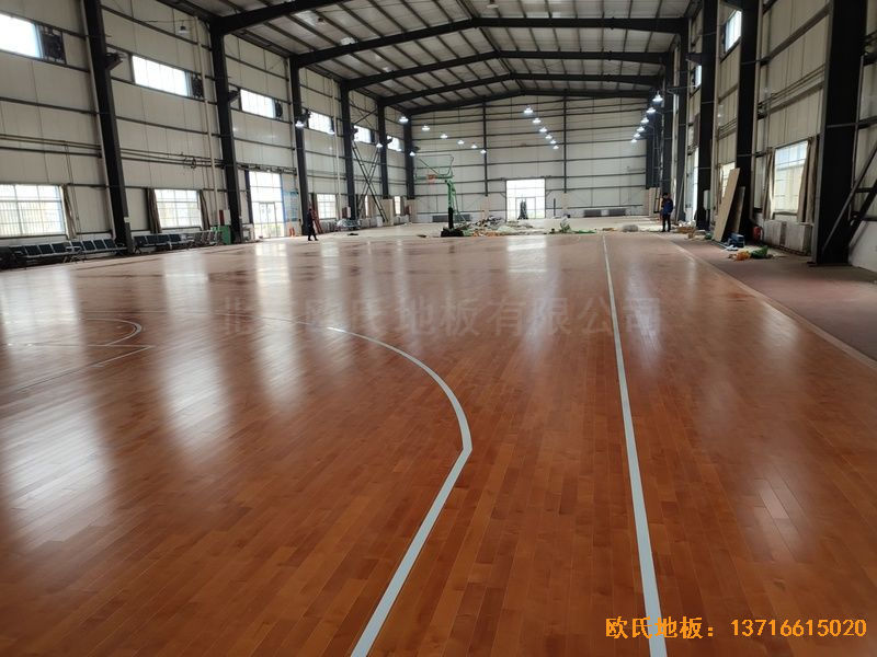 山东临沂市监狱运动木地板铺装案例