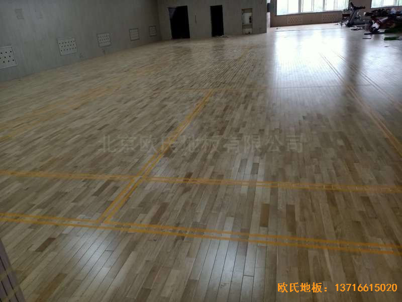 山西运城财经学校体育地板铺设案例