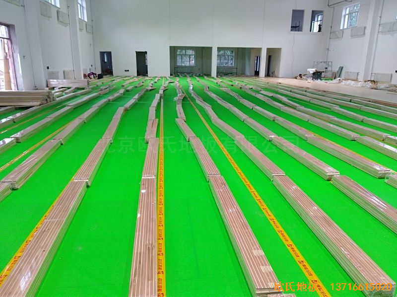 佳木斯同江消防队体育地板安装案例