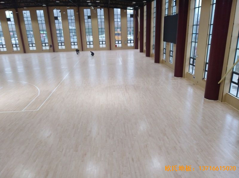 河南新密市体育发展中心体育木地板铺装案例