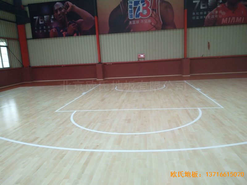 湖南长沙雨花区78号球馆运动木地板铺设案例