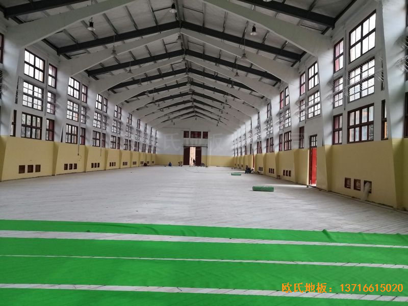 福建中国女排中国队训练基地排球场馆体育地板安装案例
