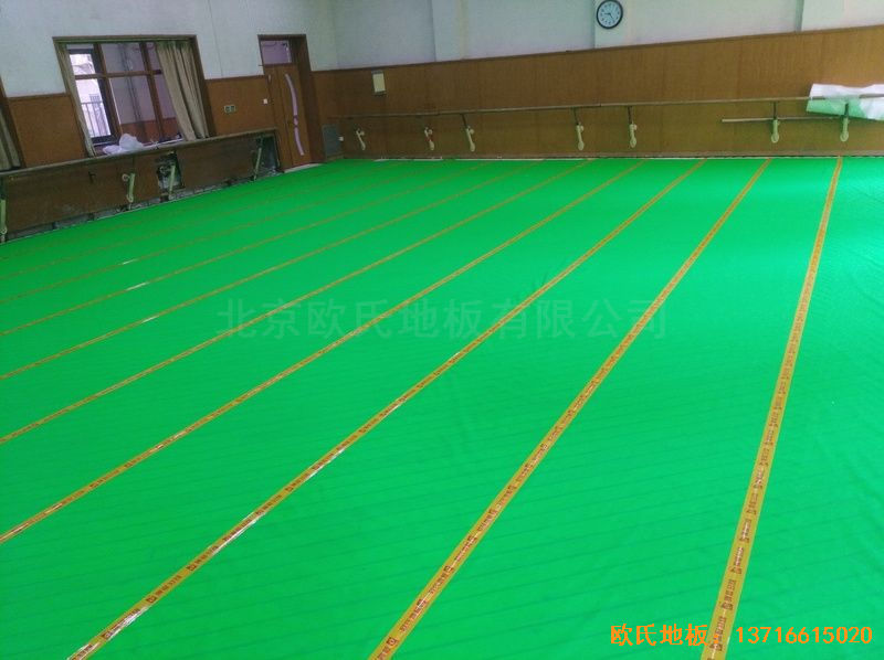 北京舞蹈学院体育木地板铺装案例