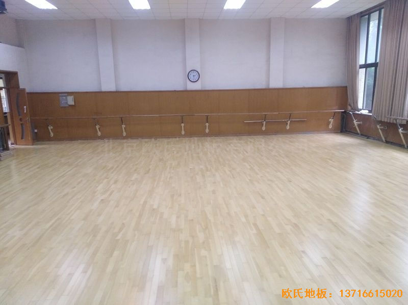 北京舞蹈学院体育木地板铺装案例