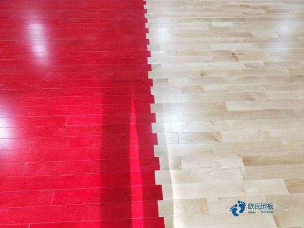 学校篮球馆地板厚度偏差