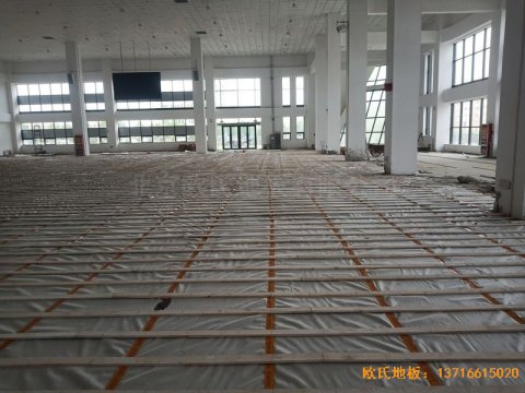 新疆和田昆玉市文化馆体育地板施工案例
