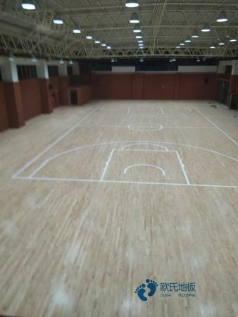 校园篮球场地木地板施工单位2