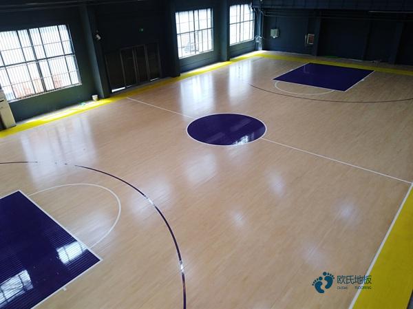 大学篮球运动地板施工单位2